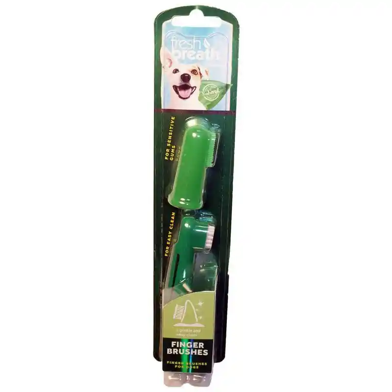 Fresh Breath Dog Finger Brush 2pc