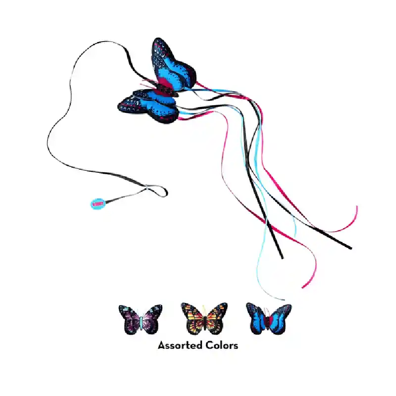 Kong Teaser Butterfly Assorted cat toy