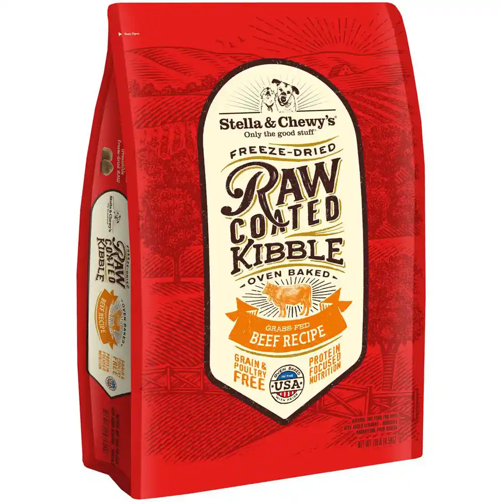 Raw Coated Beef Recipe Dry Dog Food 10-lb