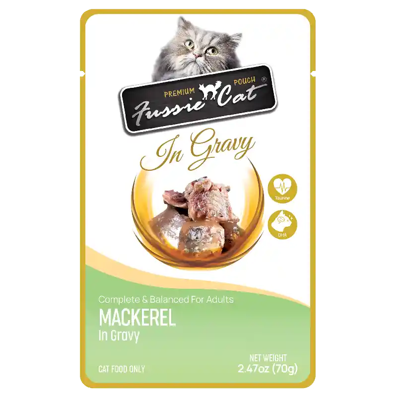 Fussie Cat Premium Mackerel Gravy Pouch
