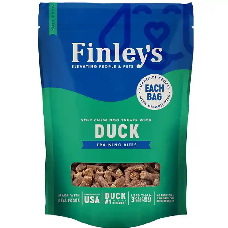 Finley Training Sft Chew Bites Duck 6z