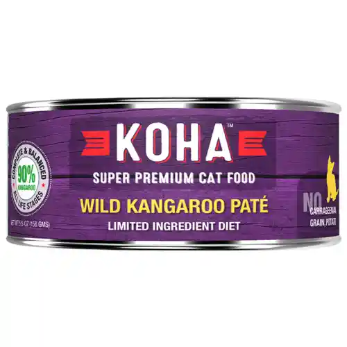 Koha Cat Limited Ingredient Diet Pate Kangaroo Wet Cat Food 5.5-oz