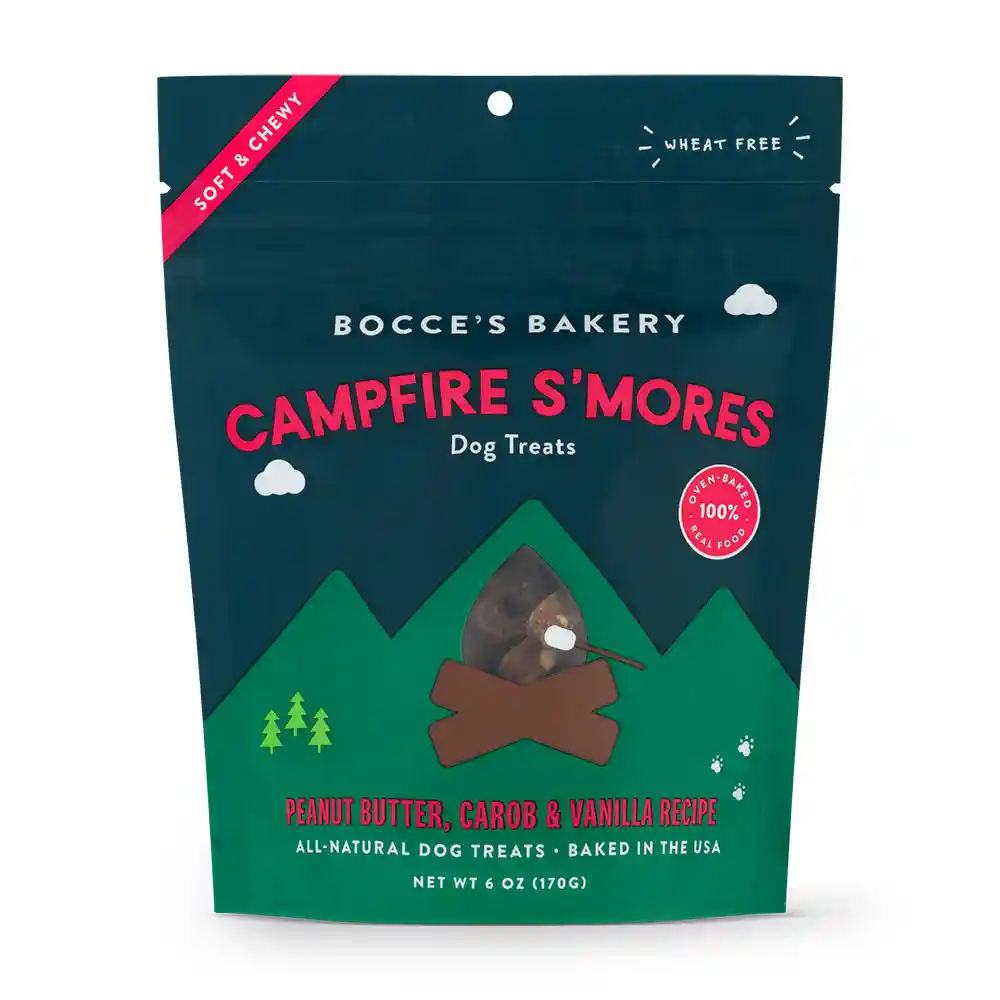 Bocce's Bakery Camping Soft & Chewy Campfire S'mores 6 Oz Bag