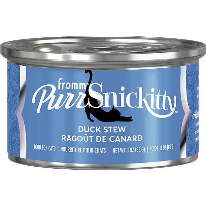 Fromm Cat Can Purrsnickitty Pate' Duck Stew 3 Oz 12/cs