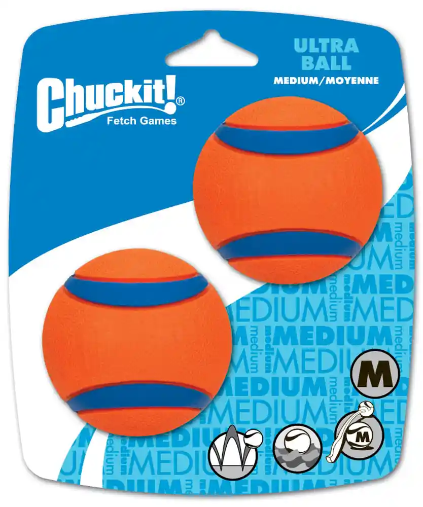 Chuckit! Ultra Ball Dog Toy Medium 2 Pack