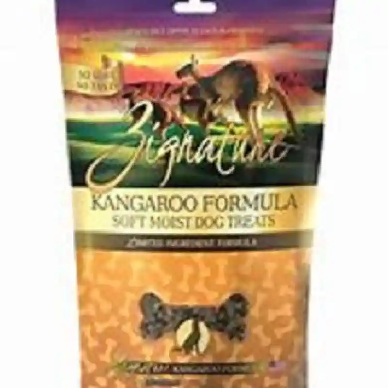 Zignature Dog Treat Soft Moist Kangaroo 4 Oz Hearts
