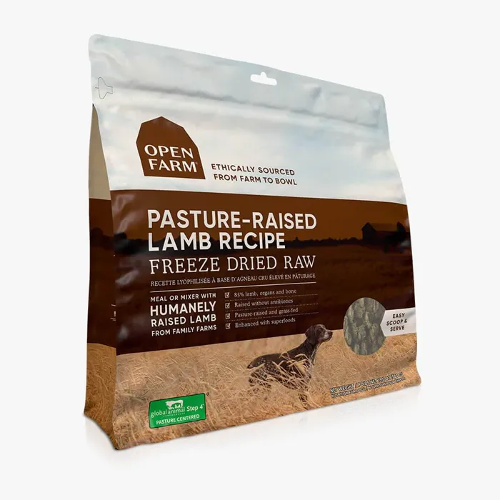 Pasture Raised Lamb Recipe Freeze Dried Raw Dog Food 13.5-oz