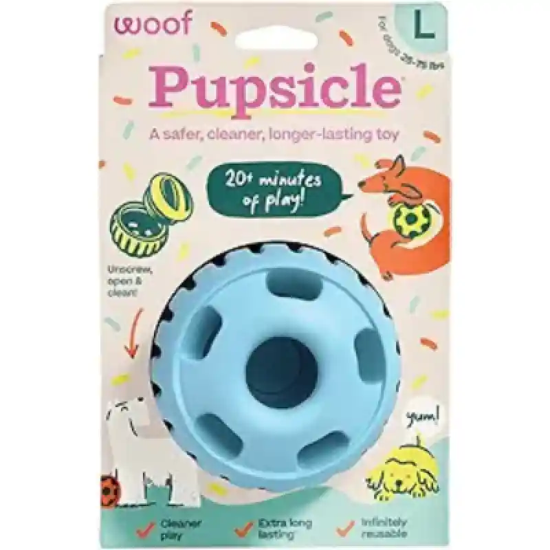 Woof  Pupsicle Birthday Blue Large