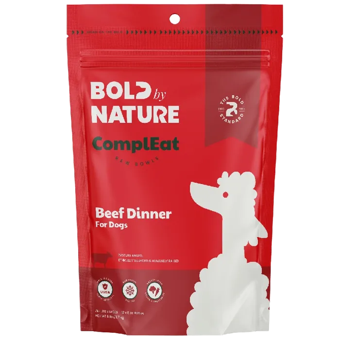 Bold By Nature Dog Frozen Beef 8 oz