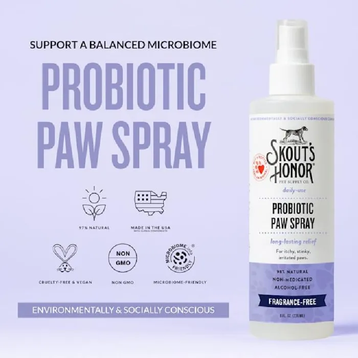 Skout's Honor Probiotic Paw Spray 8-oz