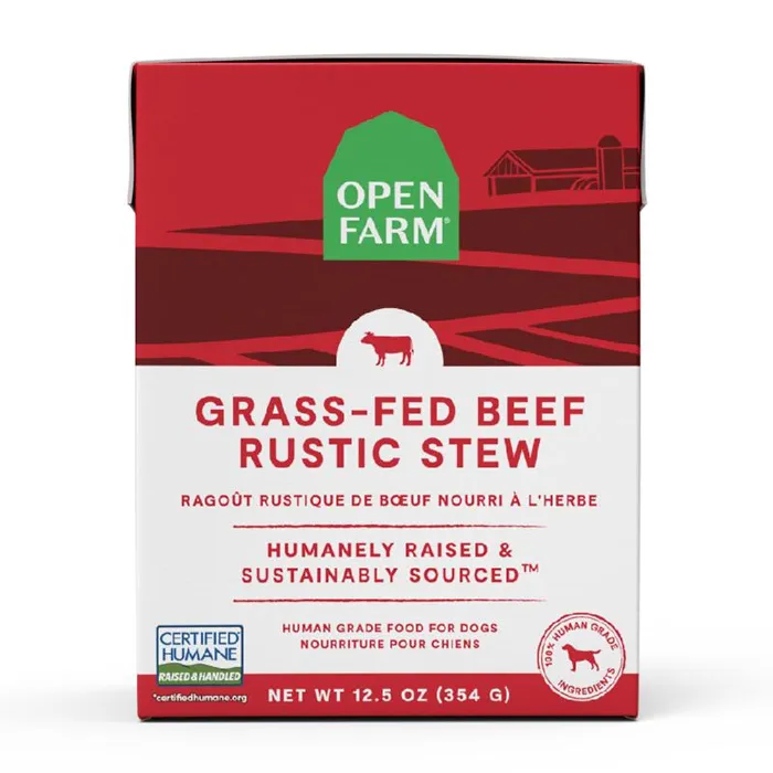 Open Farm Grass-fed Beef Rustic Stew Wet Dog Food 12.5-oz