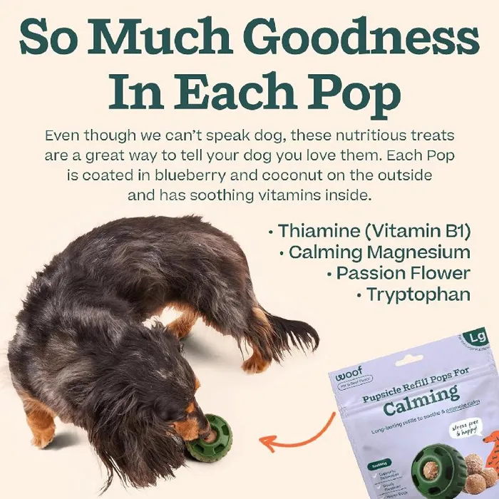 Woof Pops Beef Calming Xl 12oz