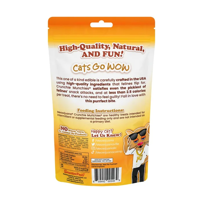 Meowijuana Treat - Crunchie Munchie Chicken 3oz