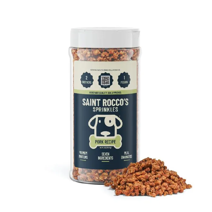 Saint Roccos Dog Topper Pork And Apple Sprinkles 6oz
