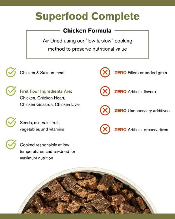 Badlands Ranch Chicken Air Dried Dog Food 24-oz