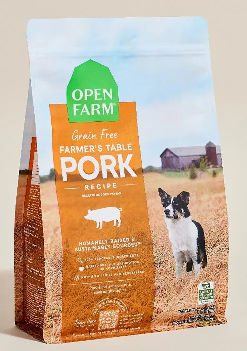 Open Farm Gran Free Farmer's Table Pork Dry Dog Food 22-lb