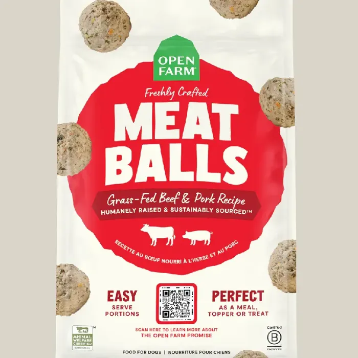 Open Farm Frzn Meatballs Beef And Pork 36 oz