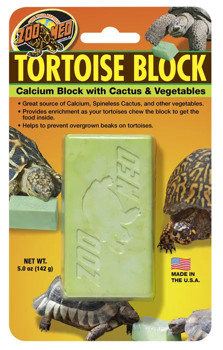 Tortoise Block Calcium With Cactus & Vegetables