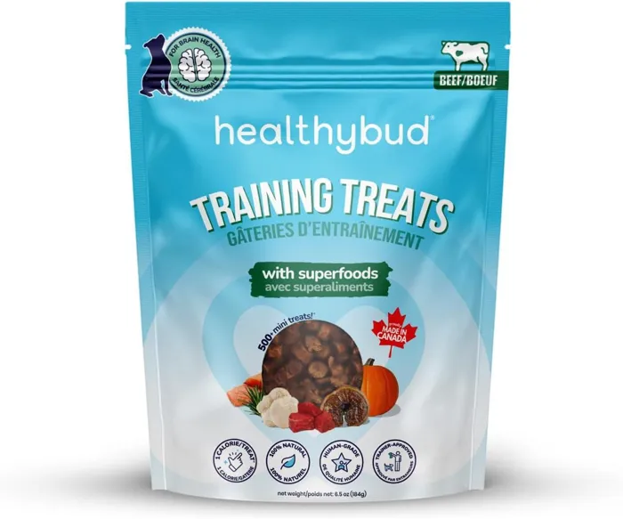 Hlthy Bud D 6.5oz/12 Training Treats Beef W/ Superfoods