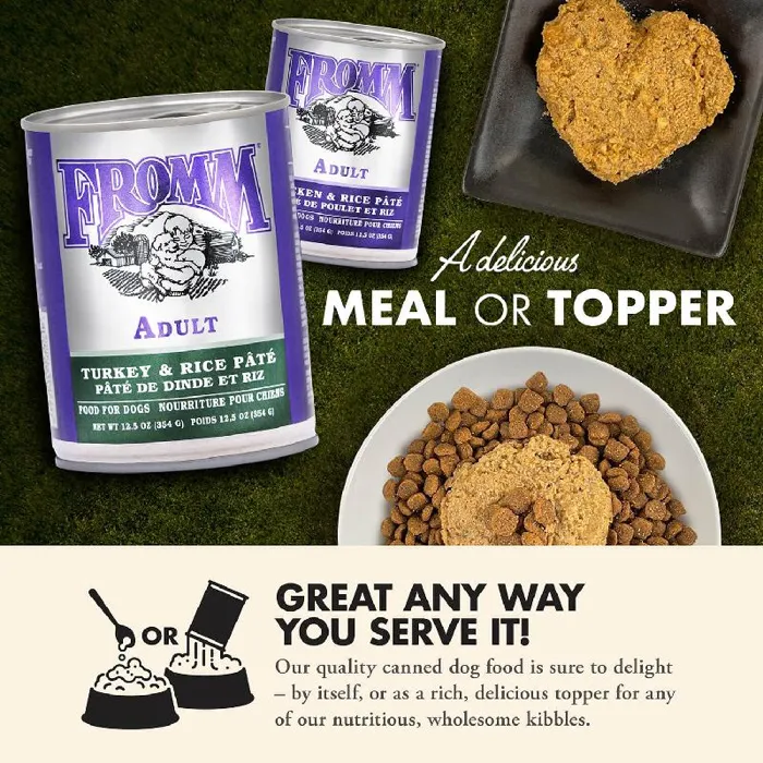 Fromm 12.5 Oz Dog Classic Trky Rice Pate Can 12/cs