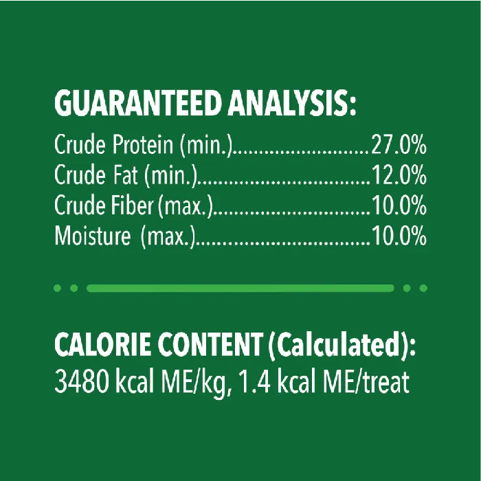 Greenies Feline Catnip dental treats guaranteed analysis