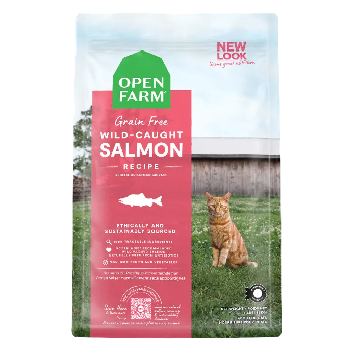 Gf Wild Caught Salmon Recipe Dry Cat Food 4-lb