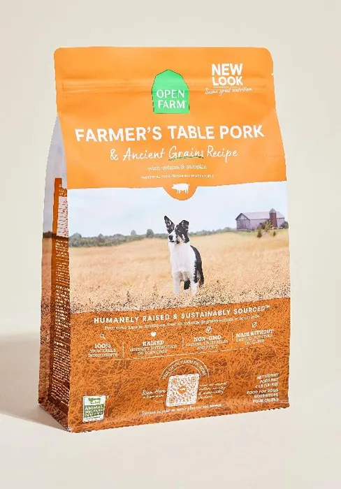Open Farm Dog Ancient Grain Farmer's Table Pork 11-lbs