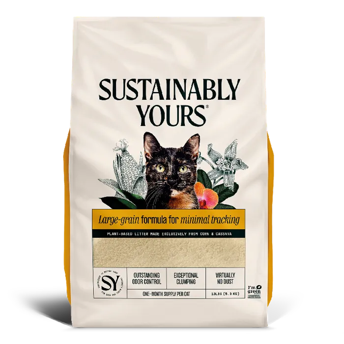 Sustainably Yours Nat Cat Litter Large Grain 13-lb