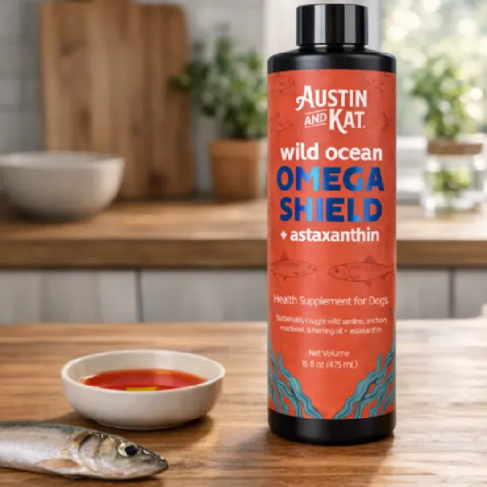 Austin & Kat Dog Marine Defense Omega Oil 16oz