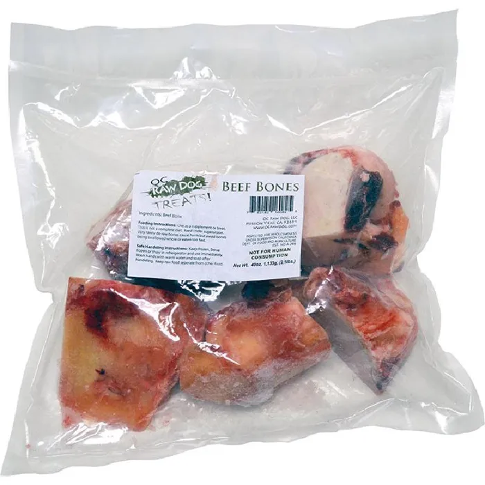 Oc Raw Dog Frozen Beef Bones 2.5lb