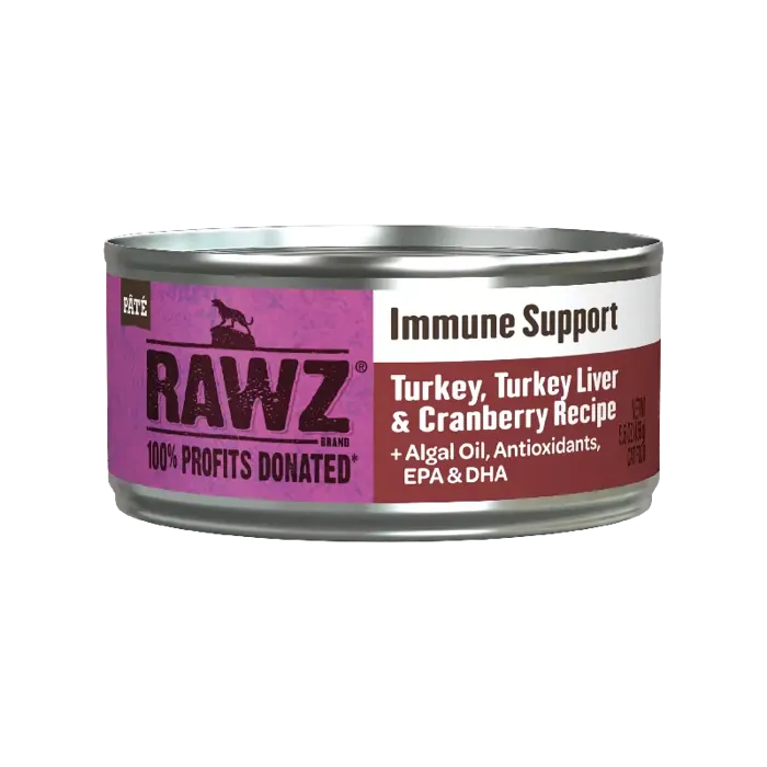 Rawz Cat Can Immune Turkey Liver Cranberry 24/5.5oz
