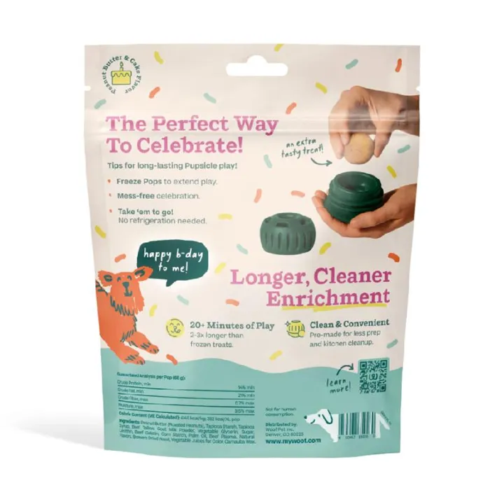 Woof Dog Treat Birthday Pops Xlarge 12-oz