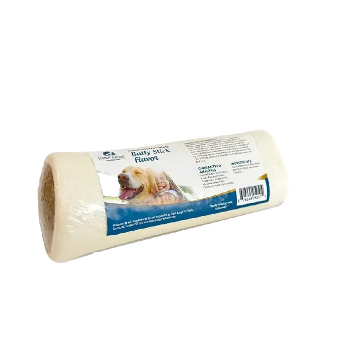 Home Range - Stuffed Bone Bully Stick Lg 6'' 16/cs (avail May 2024)