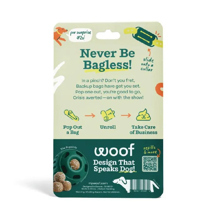 Woof Poomergency Green