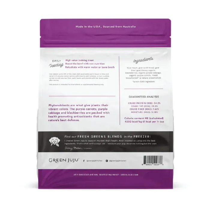 Green Juju Dog Cat Topper Goat Purple Fd 7.5-oz