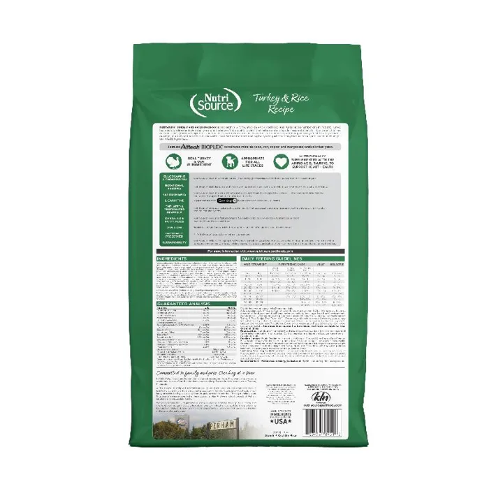 Nutrisource Dog Turkey & Rice 4#