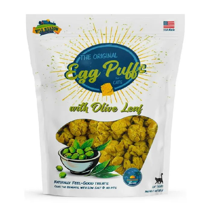 Wild Meadow Farms Cat  Egg Puffs Olive Leaf 1oz