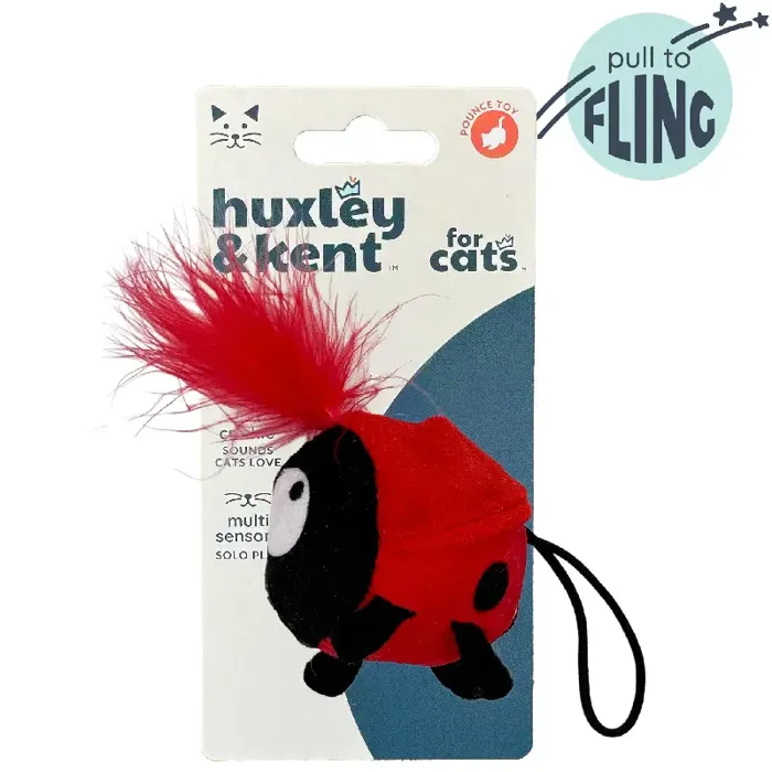 Huxley Kent Cat Toy Flinger Ladybug