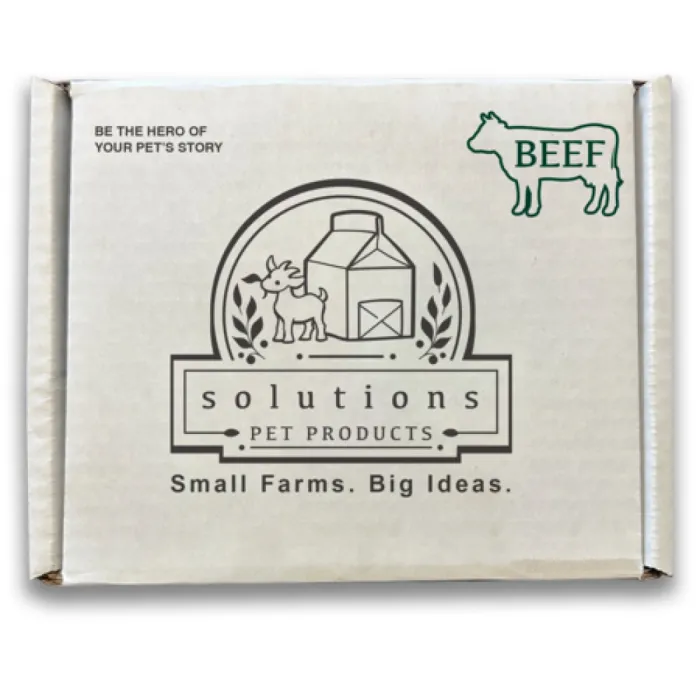 Solutions Dog Beef Recipe Raw Frozen 20-lb