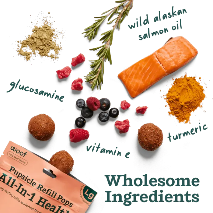 Woof Small Pops Treat Beef Multivitamin 6.5-oz