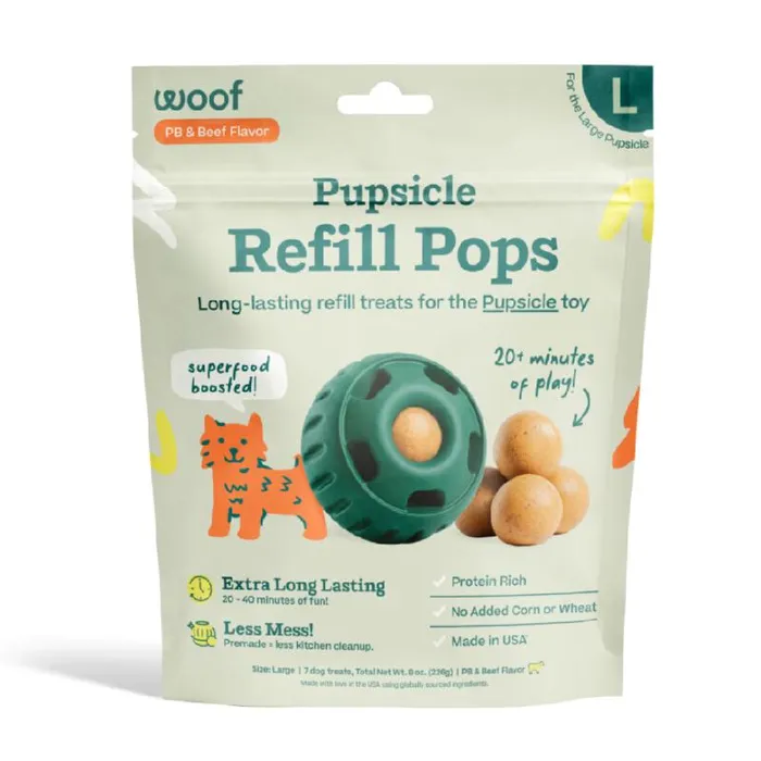 Woof Pops Beef & Peanut Butter Large 8-oz
