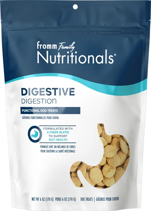 Fromm Nutritionals Digestive Functional Dog Treats 6 oz front