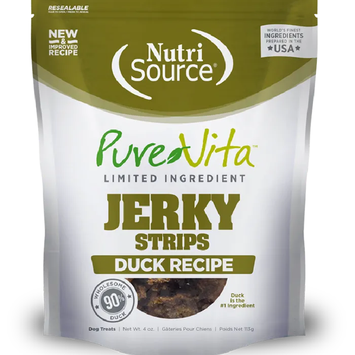 Nutri-source Jerky Treats Pure Vita Duck - 4oz