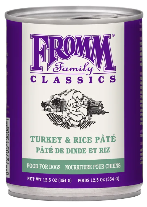 Fromm Classic Adult Turkey & Rice Pâté 12.5 oz can front