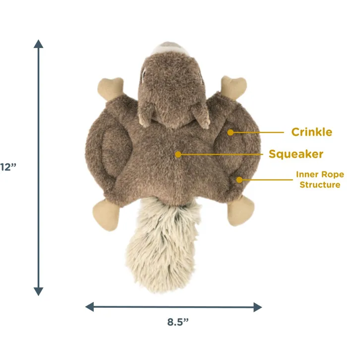 Tall Tails Plush Flying Squirrel 12-inch feature details