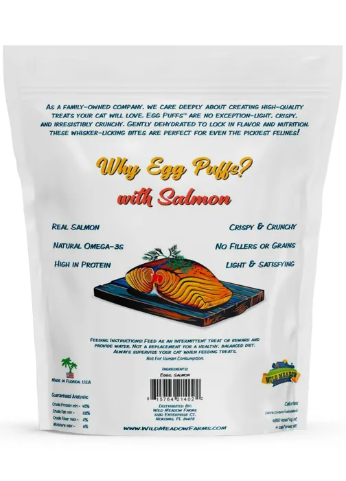 Wild Meadow Farms Cat Egg Puff Salmon 1-oz