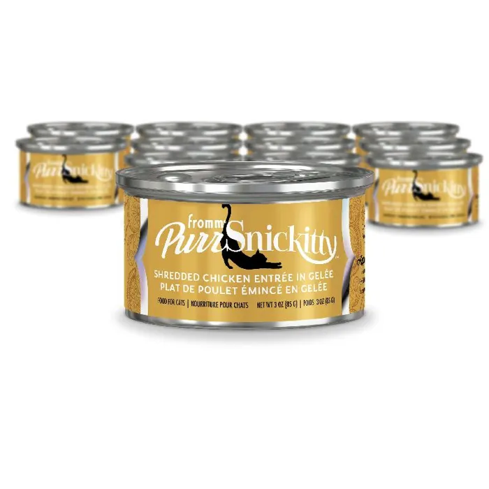 Fromm Cat Can Purrsnickitty Shredded Chicken 3-oz