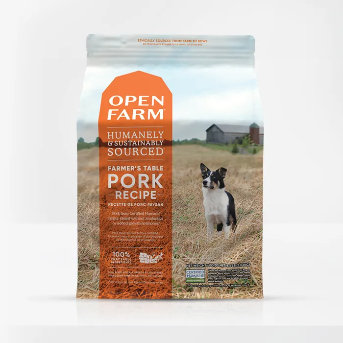 Open Farm Gran Free Farmer's Table Pork Dry Dog Food 22-lb