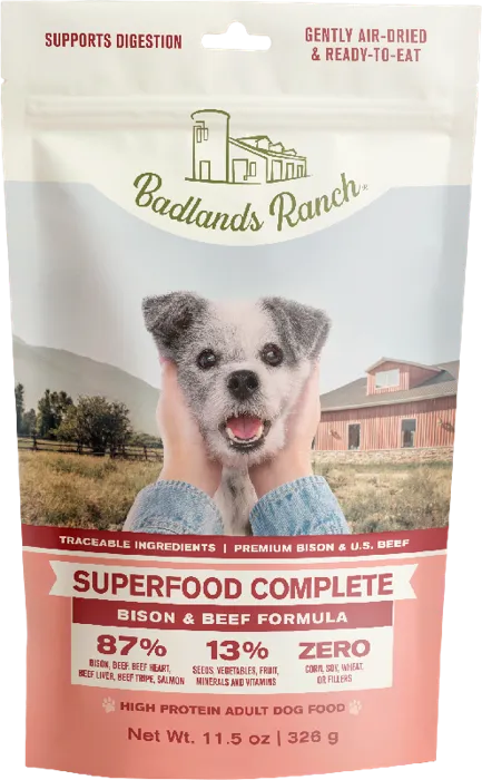 Badlands Ranch Superfoods Complete Bison & Beef Formula 11.5oz