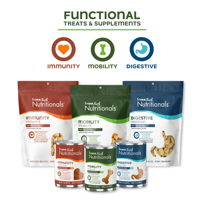 Fromm Nutritionals Digestive Functional Dog Treats product line